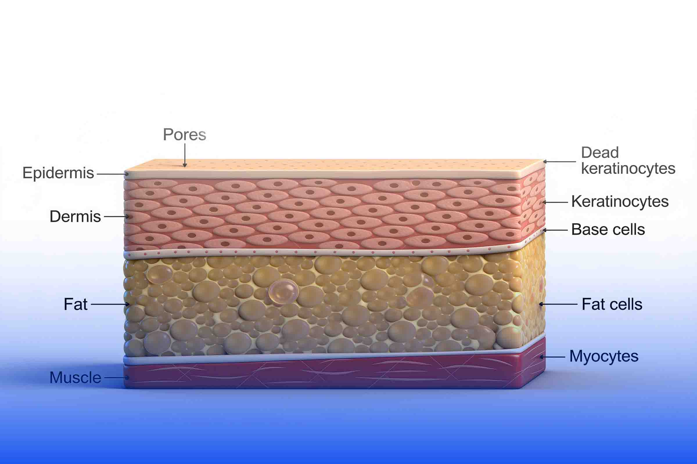 Hypodermis layers